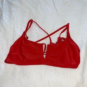 Red bikini top